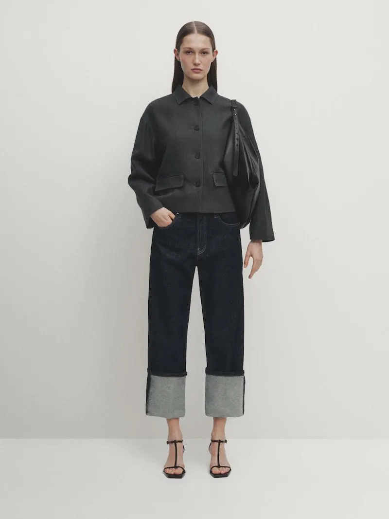 Chaqueta corta oversize