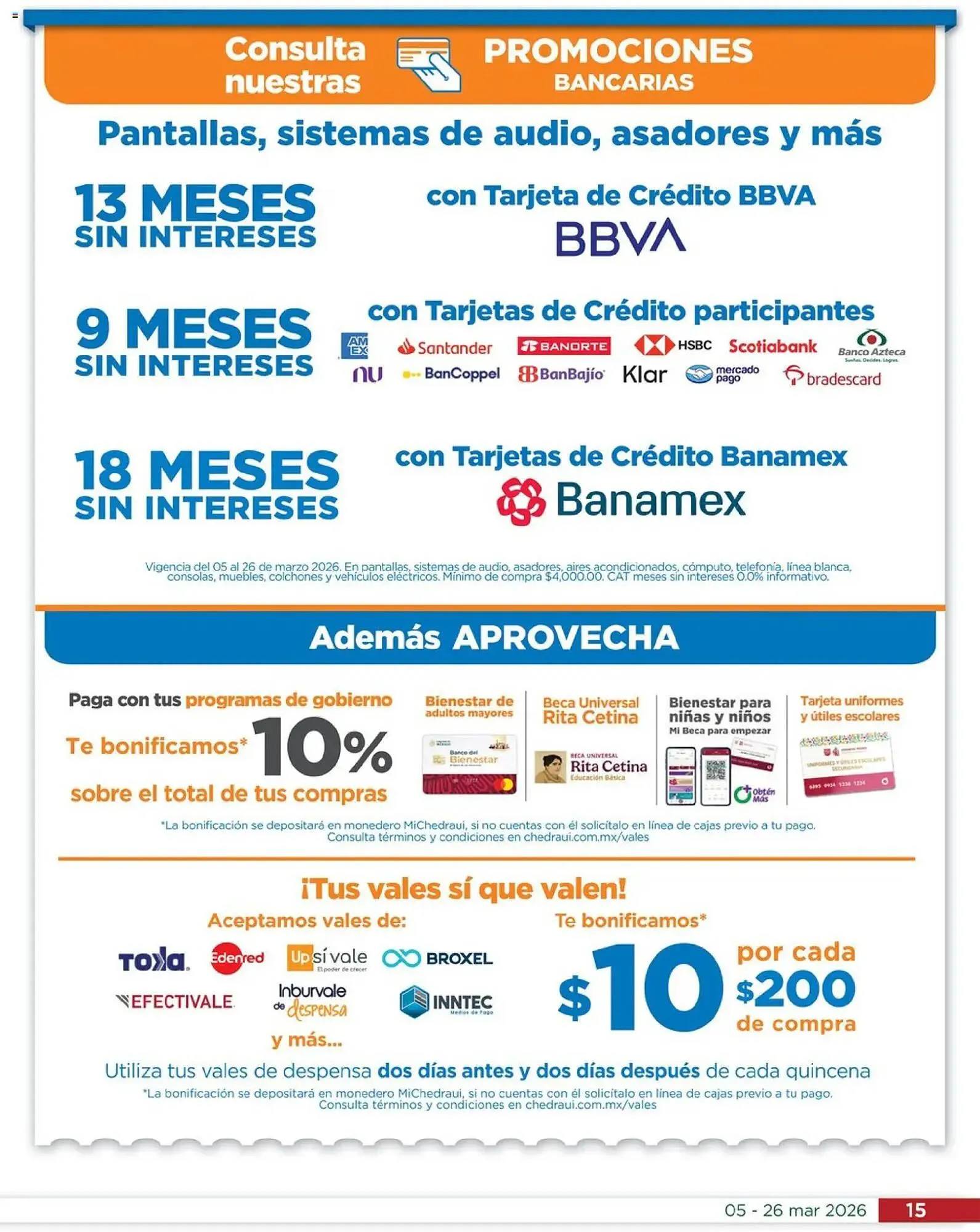 Catálogo de Folleto Chedraui 5 de marzo al 26 de marzo 2026 - Pagina 15