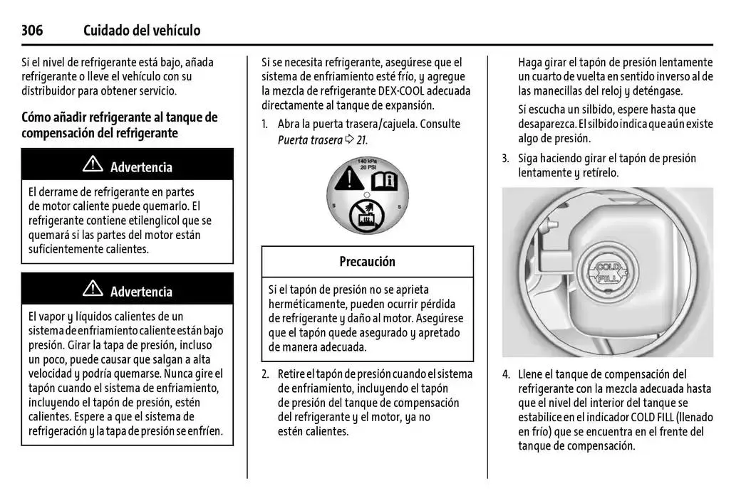 Catálogo de Chevrolet Corvette Stingray Manual del propietario 22 de enero al 31 de diciembre 2025 - Pagina 307