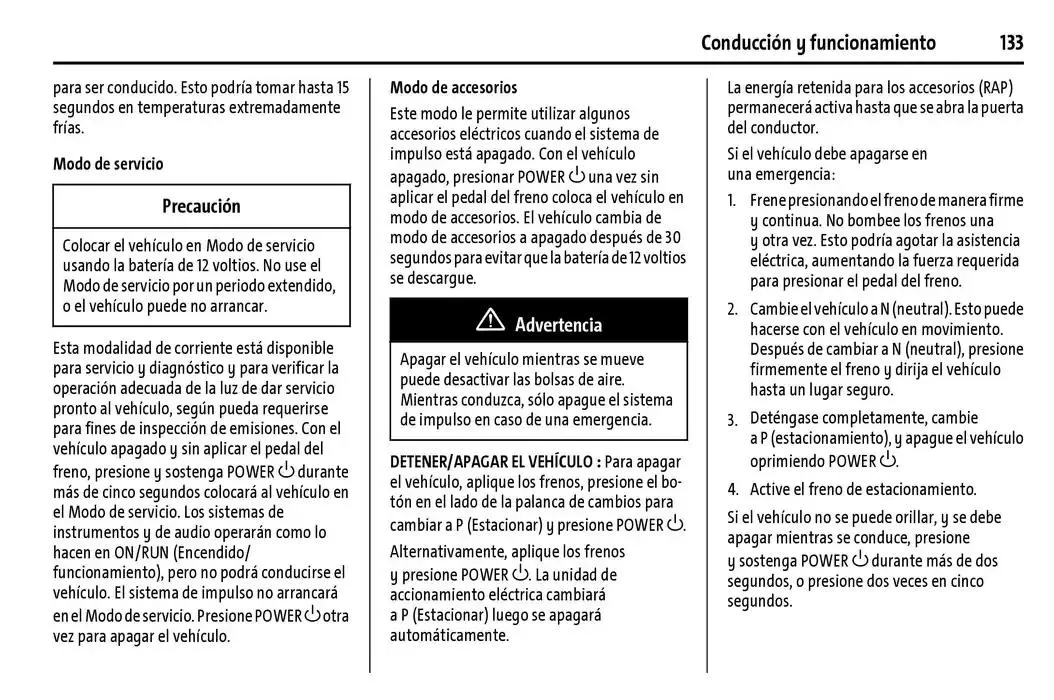 Catálogo de BrightDrop 400 Y BrightDrop 600 Manual del propietario 22 de enero al 31 de diciembre 2025 - Pagina 134
