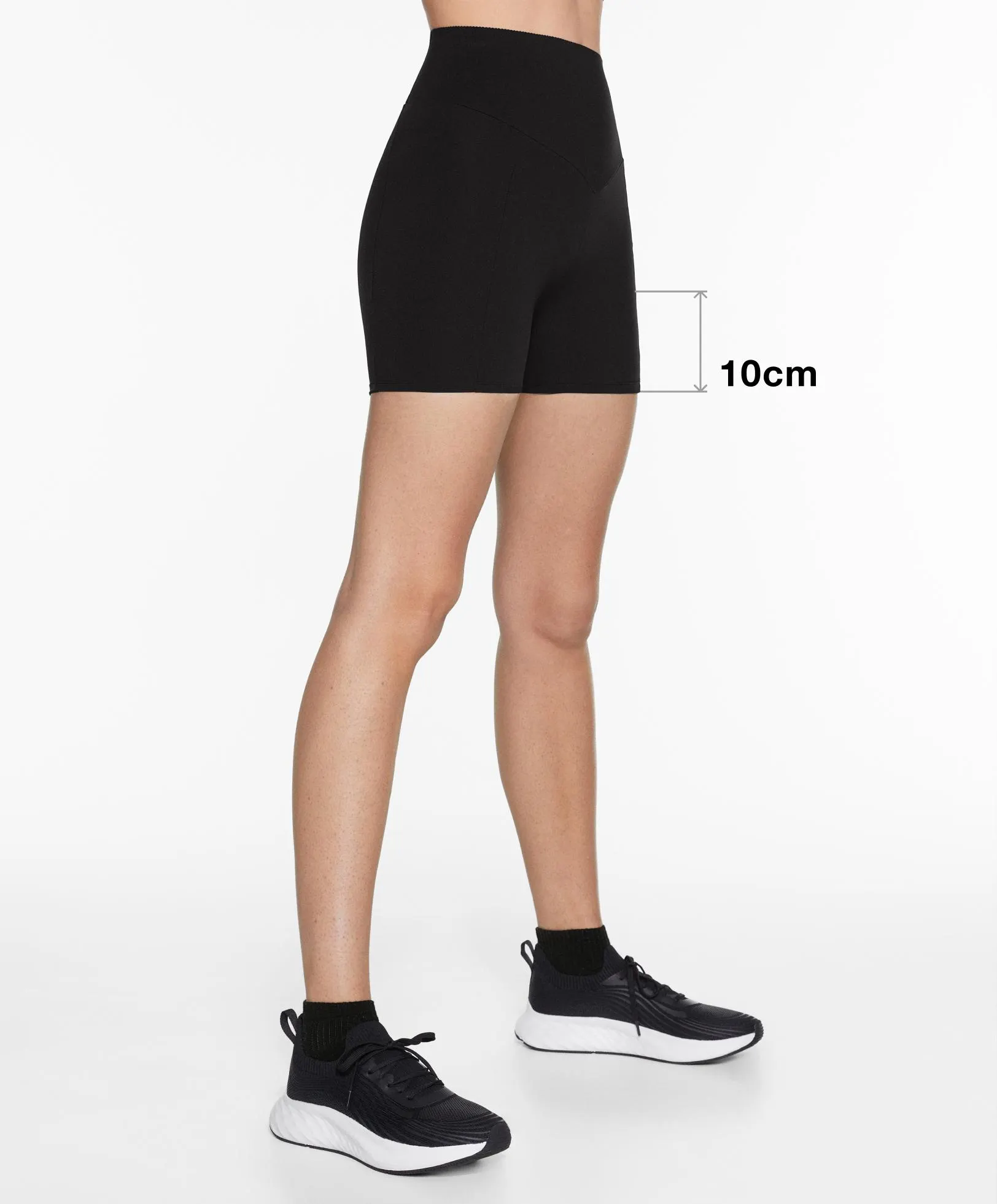 Hot pants compressive pocket 10 cm