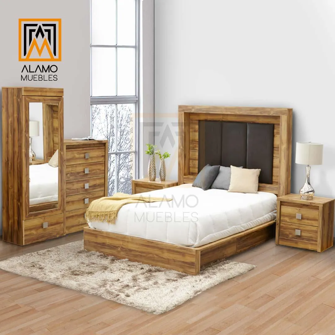 Recámara Country Mat/Qs/Ks Teka 5 Piezas