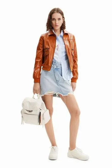 Chaqueta retro bolsillos