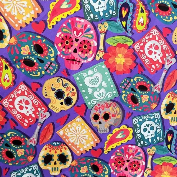 Algodón Digital elementos día de muertos