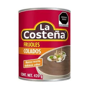 FRIJOLES COLADOS LA COSTEÑA LATA 420 GR.