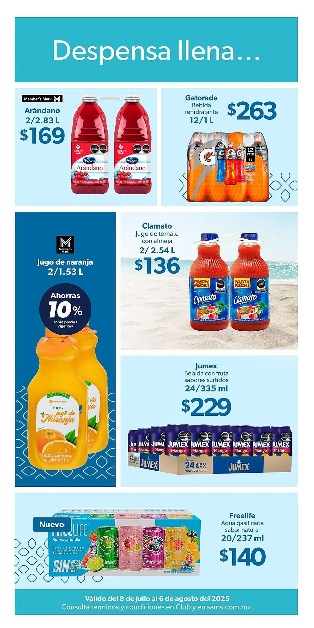 Catálogo de Catálogo Sam's Club 28 de julio al 6 de agosto 2025 - Pagina 1