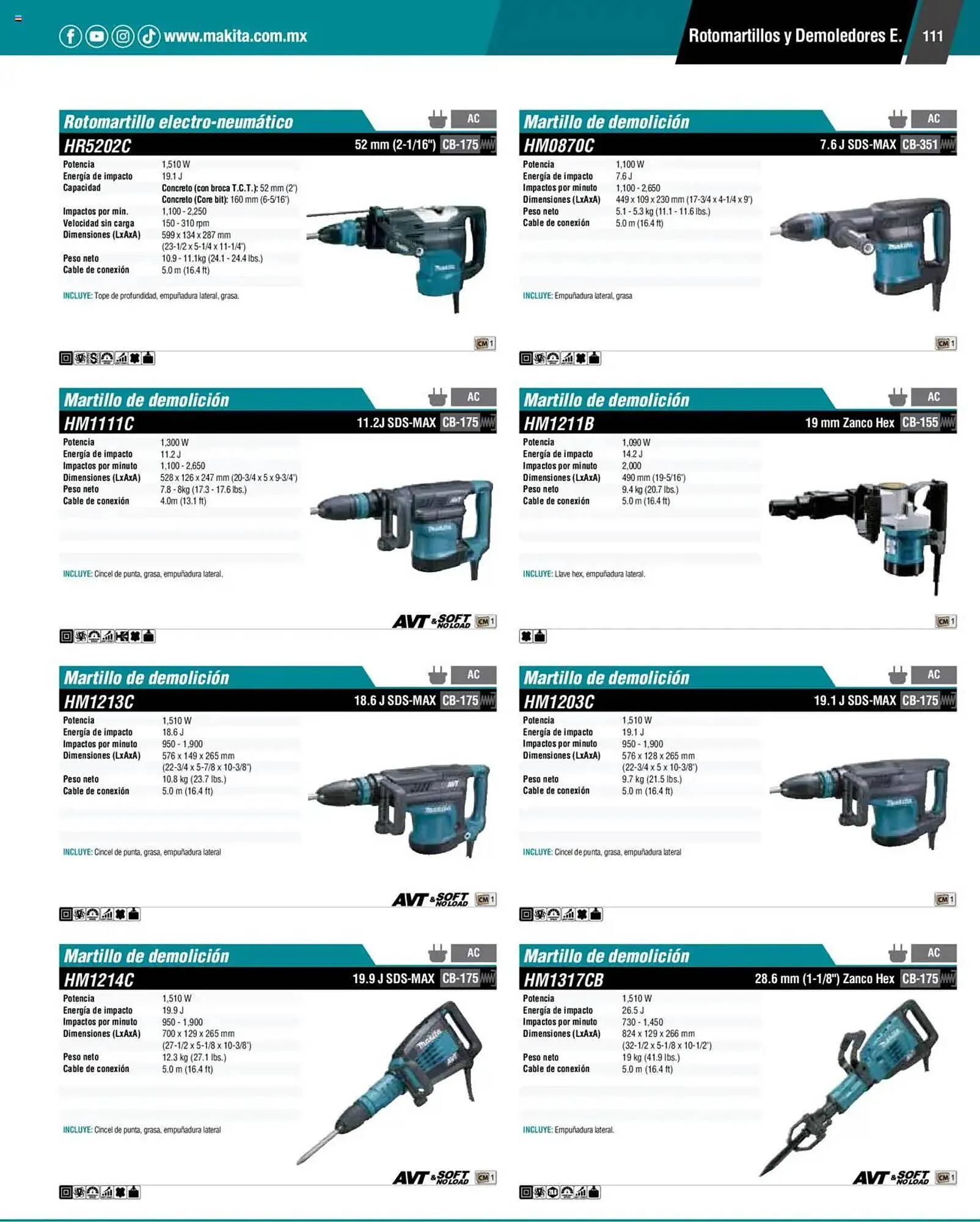 Catálogo de Catálogo Makita 4 de septiembre al 1 de julio 2026 - Pagina 111
