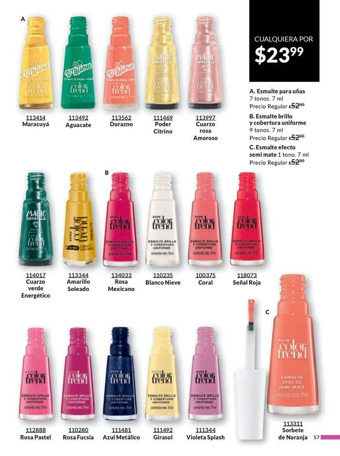 Catálogo de Avon COSMÉTICOS C09 17 de abril al 22 de mayo 2024 - Pagina 57