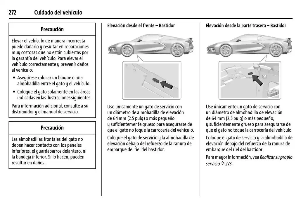 Catálogo de Chevrolet Corvette Stingray Manual del propietario 22 de enero al 31 de diciembre 2025 - Pagina 273