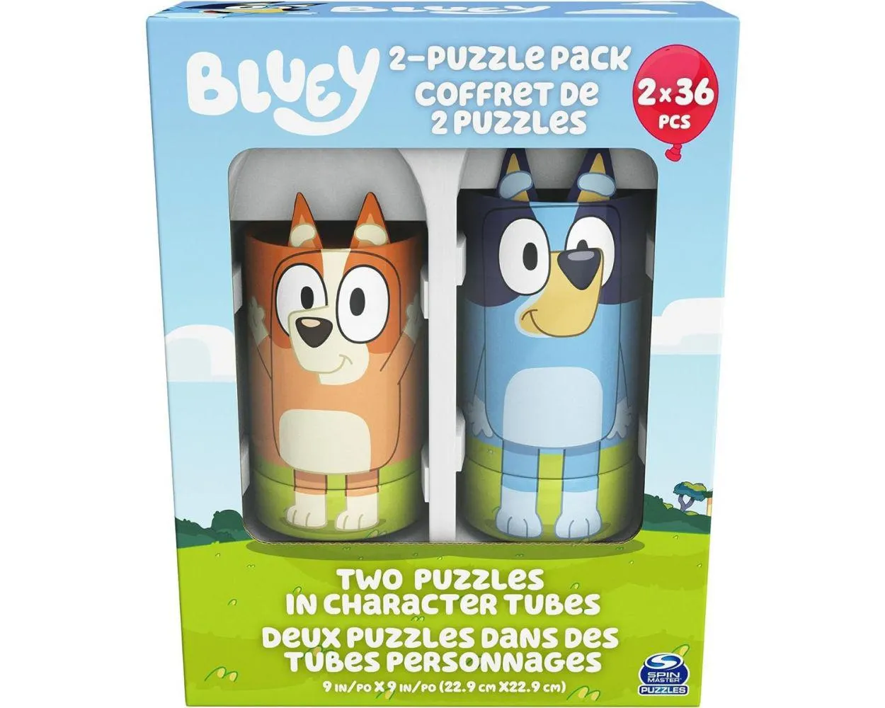 Bluey Cardinal Dos rompecabezas