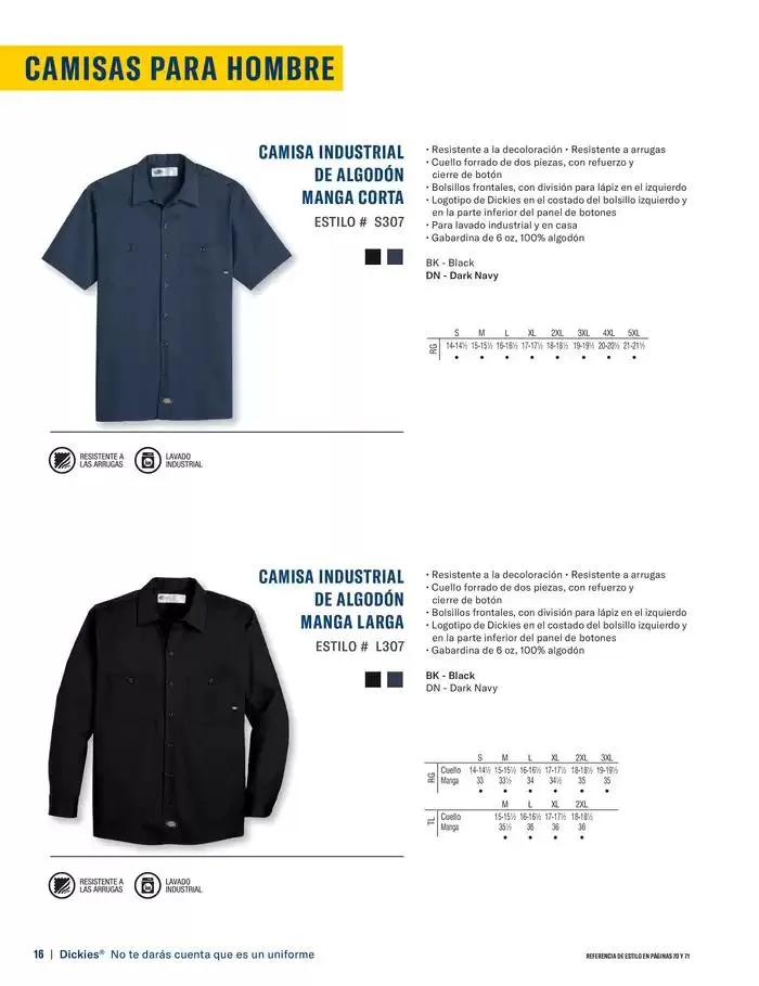 Catálogo de B2B Dickies Catalog 23 de octubre al 30 de abril 2025 - Pagina 16