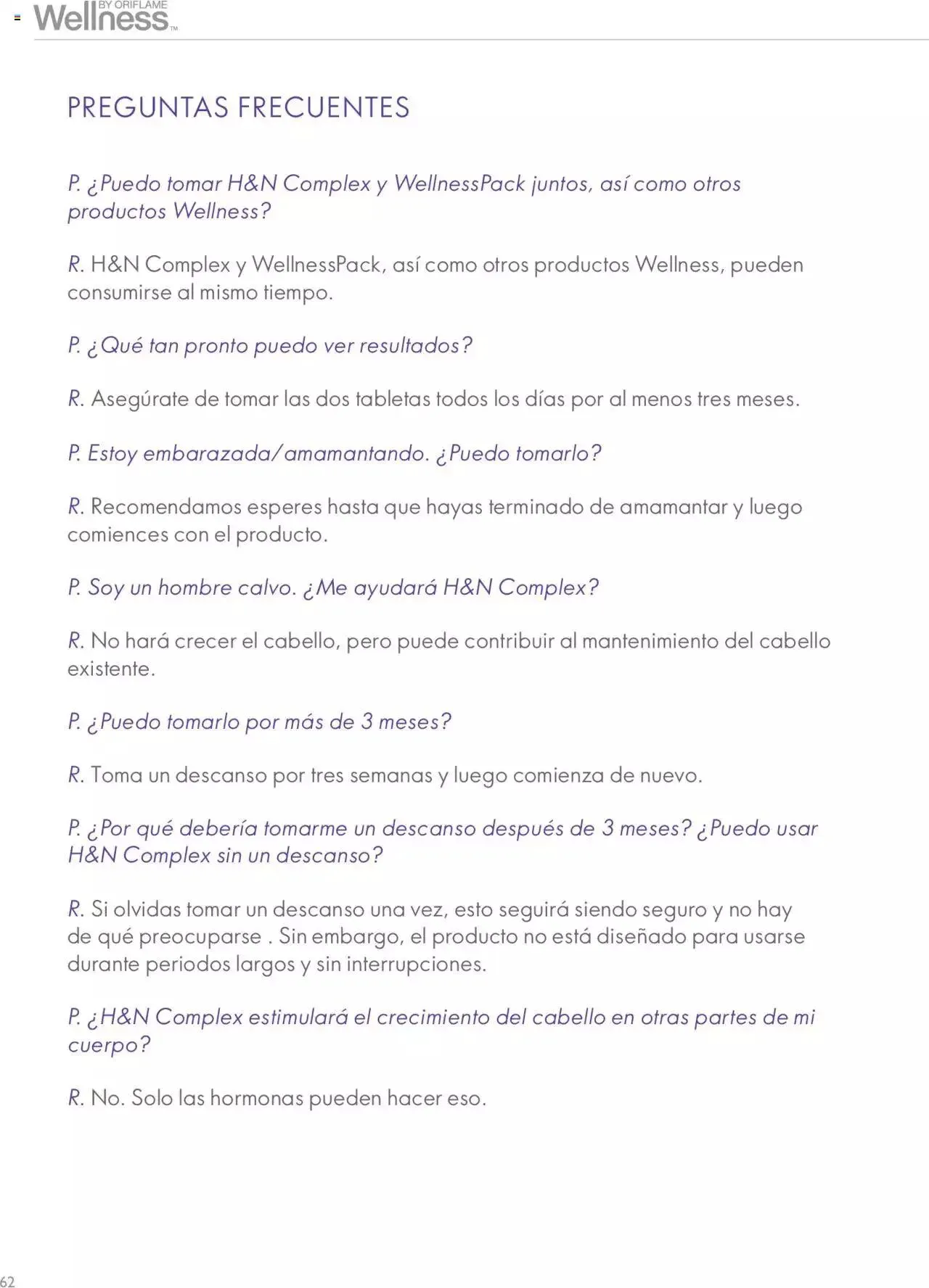 Catálogo de Oriflame - Guía de Producto Wellness 10 de noviembre al 31 de diciembre 2024 - Pagina 58