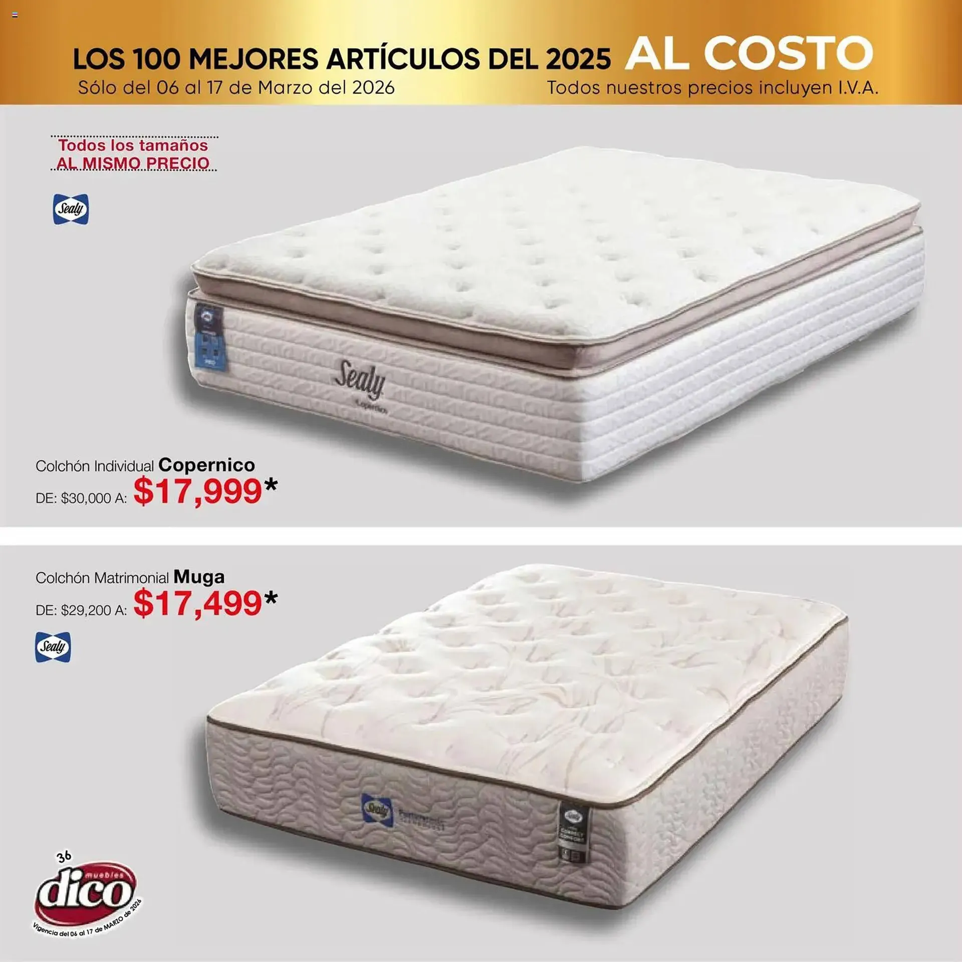 Catálogo de Catálogo Muebles Dico 6 de marzo al 18 de marzo 2026 - Pagina 36