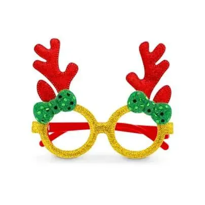 Gafas navideñas en forma de reno