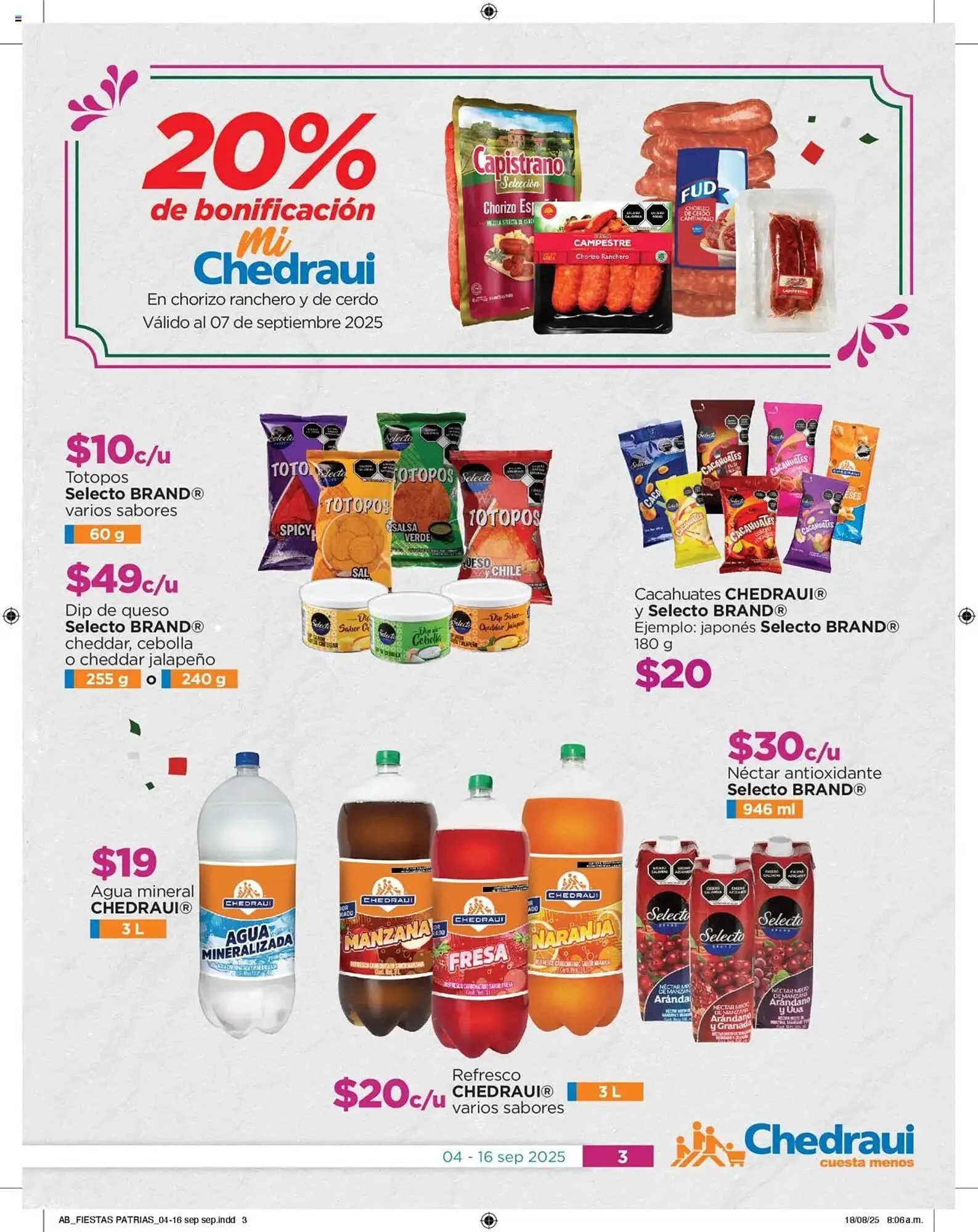 Catálogo de Folleto Chedraui 4 de septiembre al 17 de septiembre 2025 - Pagina 3