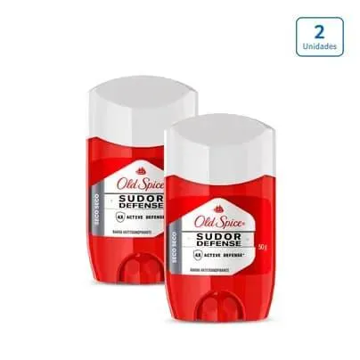 Desodorante Old Spice Antitranspirante Barra Seco Seco x 2 unds x 50g C/u