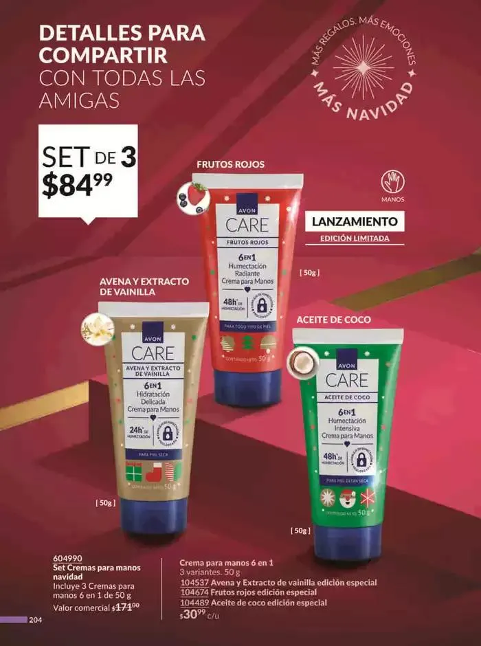 Catálogo de Avon COSMÉTICOS C18 9 de octubre al 15 de noviembre 2024 - Pagina 204