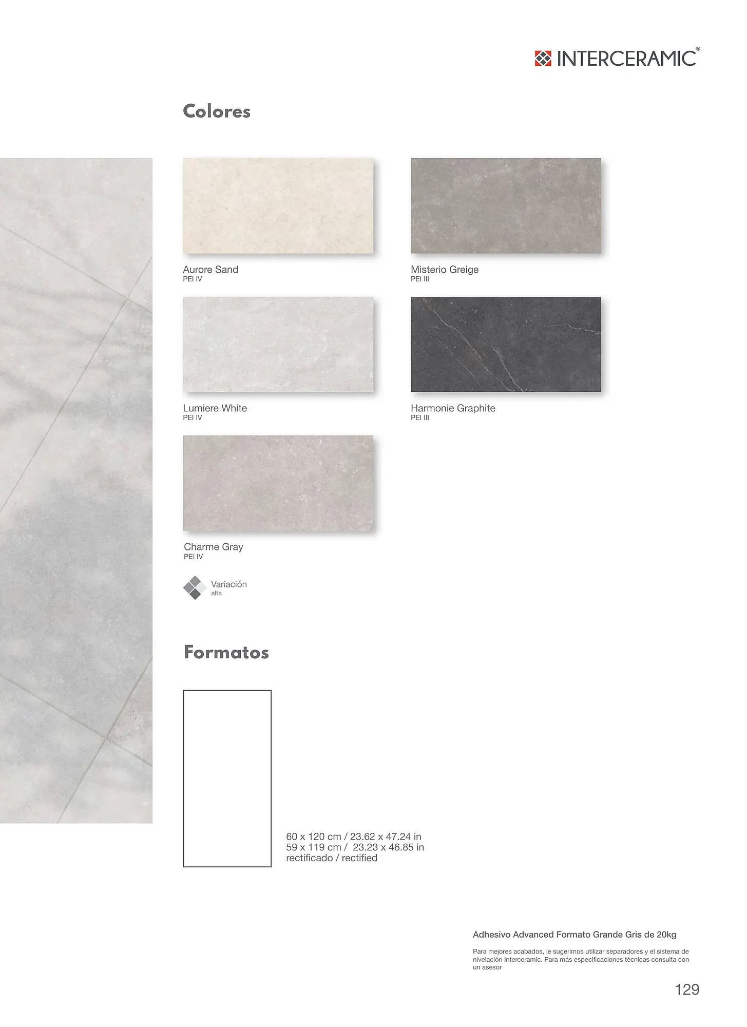 Catálogo de Catálogo Interceramic 12 de marzo al 31 de diciembre 2024 - Pagina 129
