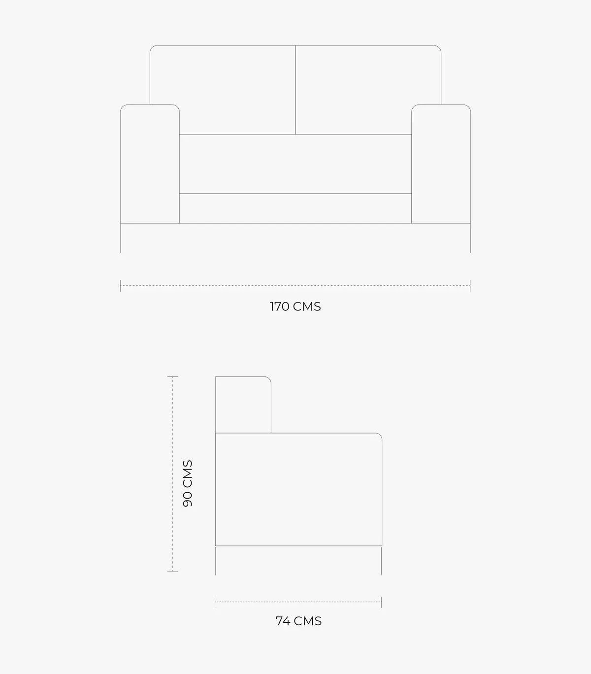 Love Brianna de tela color beige