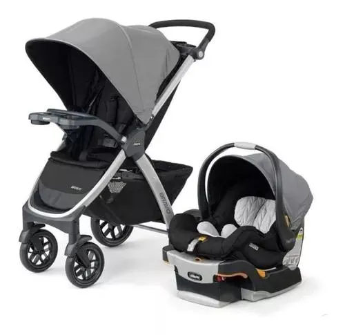 Carriola de paseo Chicco Bravo Duo travel system camden con chasis color gris