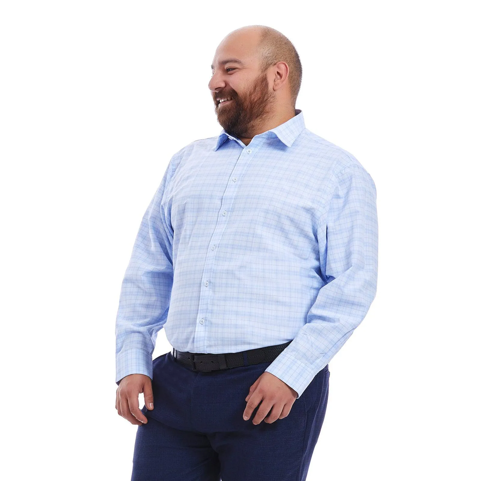 Camisa para hombre | Azul | Tallas extras