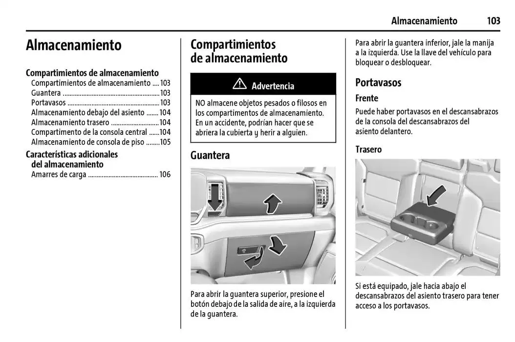Catálogo de Cheyenne 2025 Manual del propietario 22 de enero al 31 de diciembre 2025 - Pagina 104