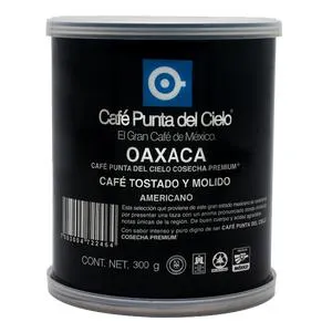 CAFE PUNTA DEL CIELO MOLIDO REG OAXACA LATA 300 GR.