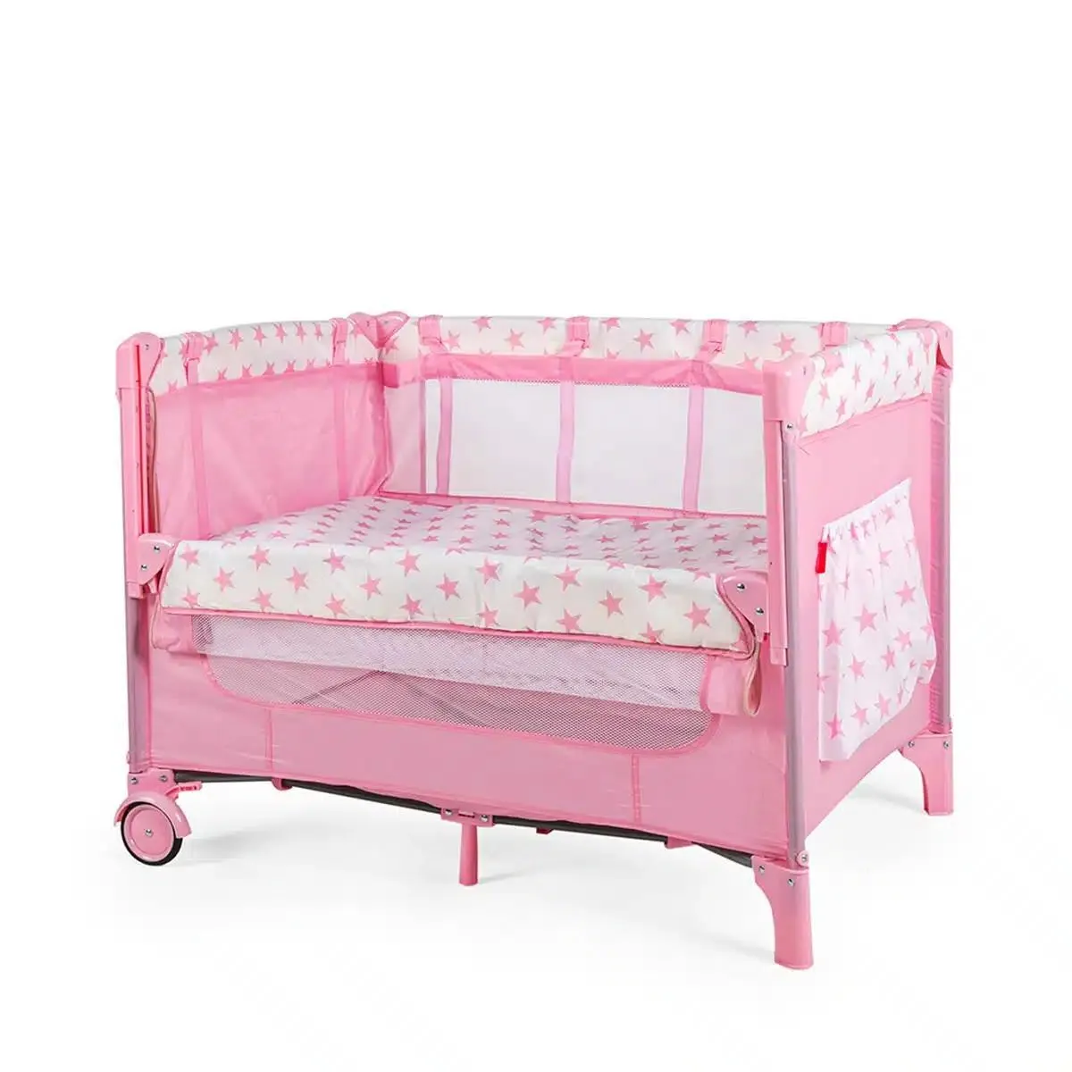 Cuna Colecho D´bebé con toldo mosquitero Love & Care Rosa