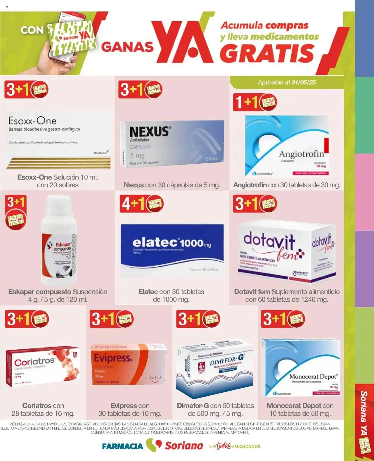 Catálogo de Soriana - Folleto Farmacia Mayo Híper Nacional 1 de mayo al 31 de mayo 2025 - Pagina 19