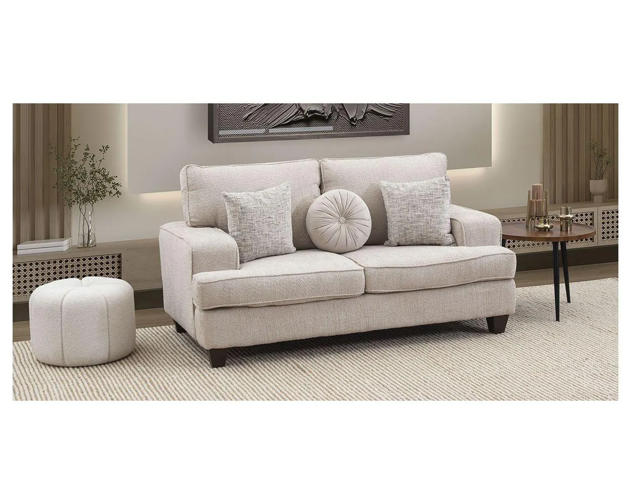 Sofá 2 Plazas Atlántica New Beige