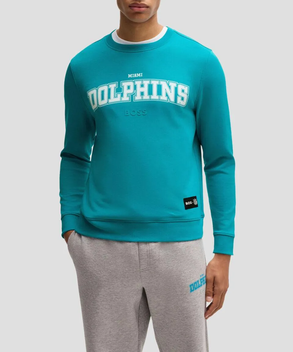 Sudadera regular fit Boss x NFL con detalle especial de la marca Hombre