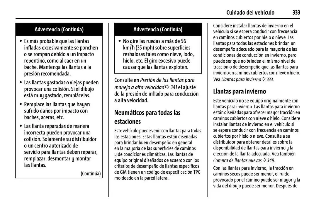 Catálogo de Chevrolet Corvette Stingray Manual del propietario 22 de enero al 31 de diciembre 2025 - Pagina 334