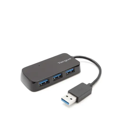 Hub USB 3.0 Targus ACH124US / 4 puertos / PC / Laptop / Mac / Negro
