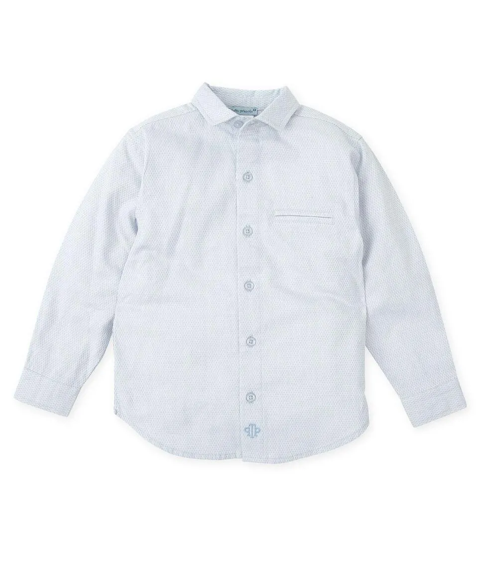 Camisa estampada con manga larga Niño