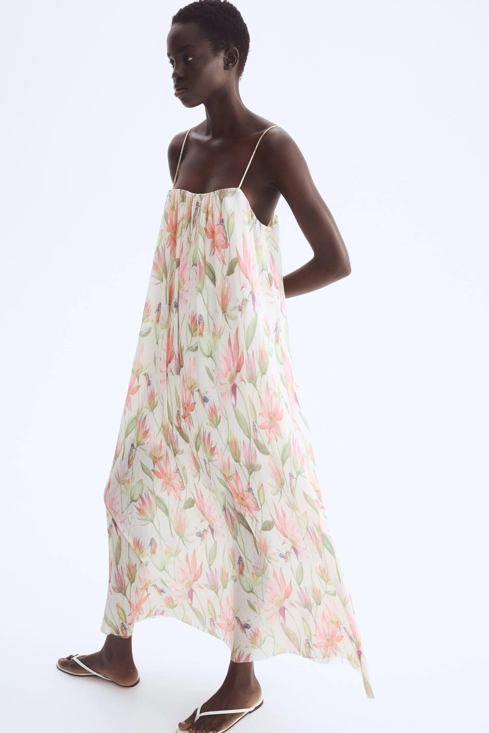 Vestido Plissé de tirantes