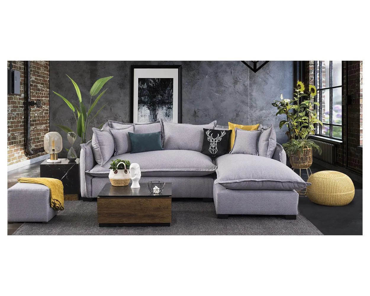 Sala Modular Derecha Polet Plata