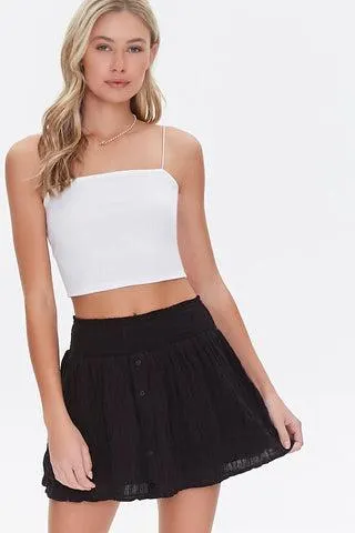 FALDA RESORTE CON BOTONES