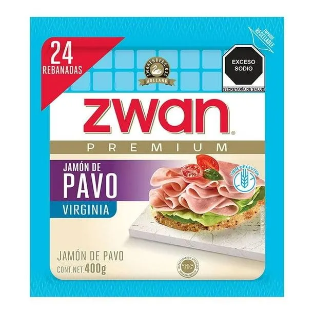 Jamón de pavo Zwan premium 400 g
