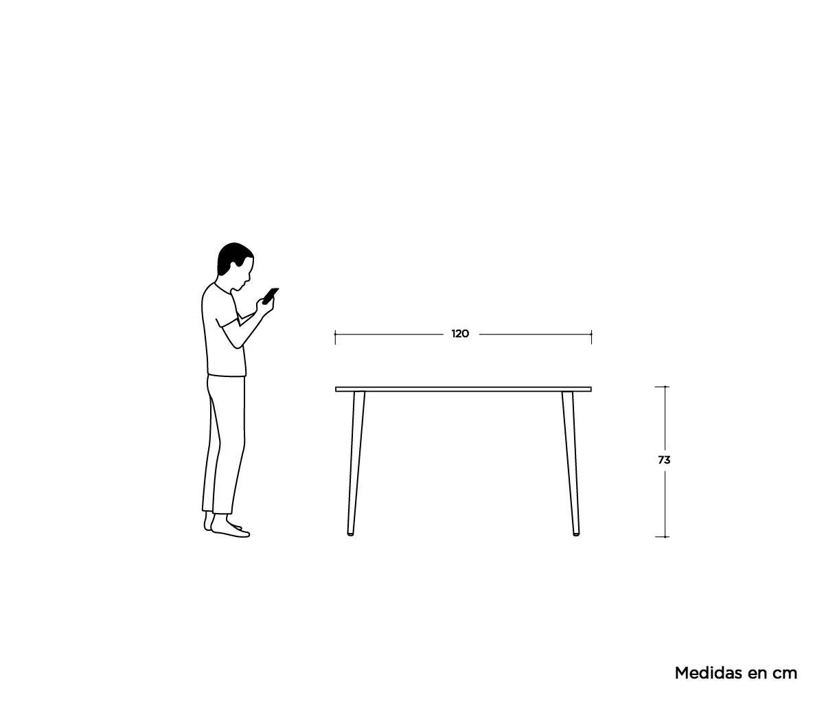 Mesa de comedor para exterior Torino - Rojo