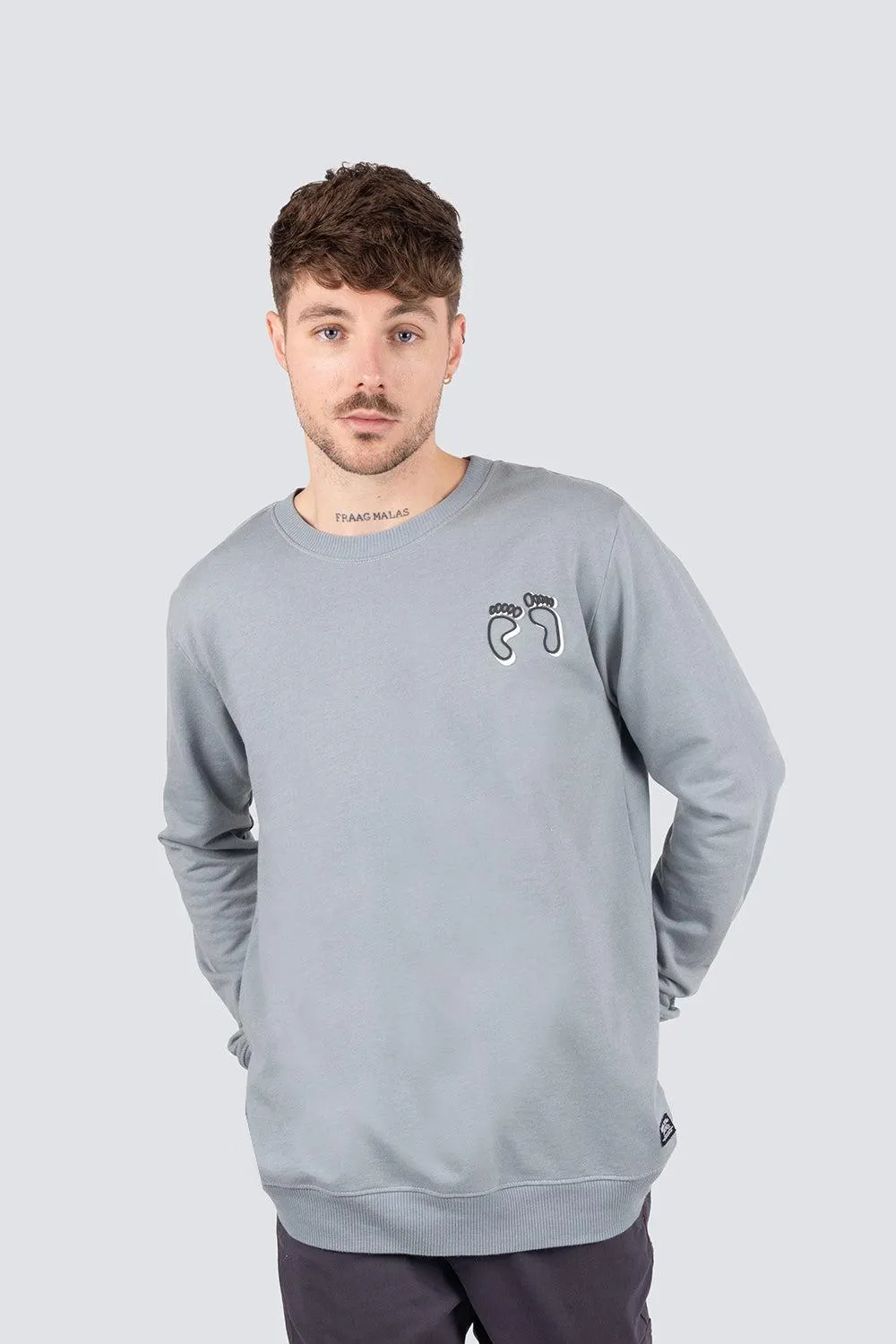 Sudadera cerrada con mini estampado