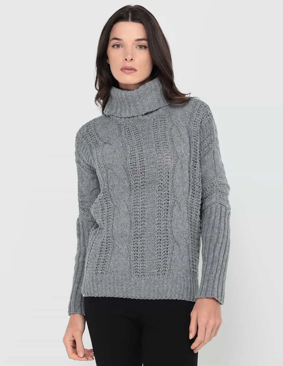 Suéter Contempo cuello tortuga para mujer
