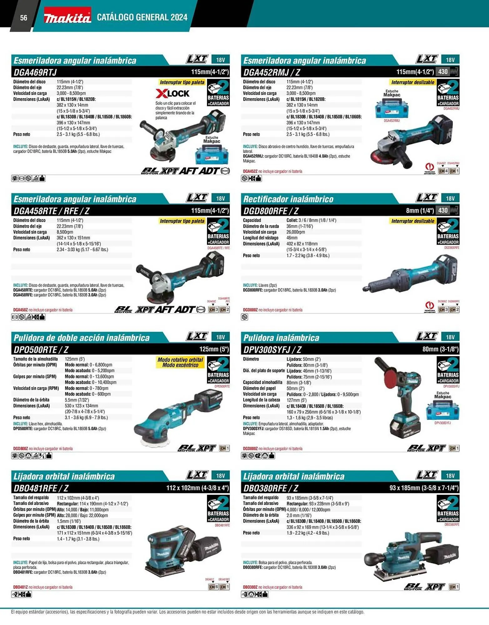 Catálogo de Catálogo Makita 12 de enero al 31 de diciembre 2026 - Pagina 56