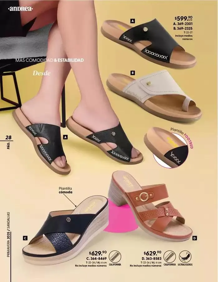 Catálogo de ANDREA | CALZADO CONFORT 26 de enero al 24 de mayo 2025 - Pagina 28