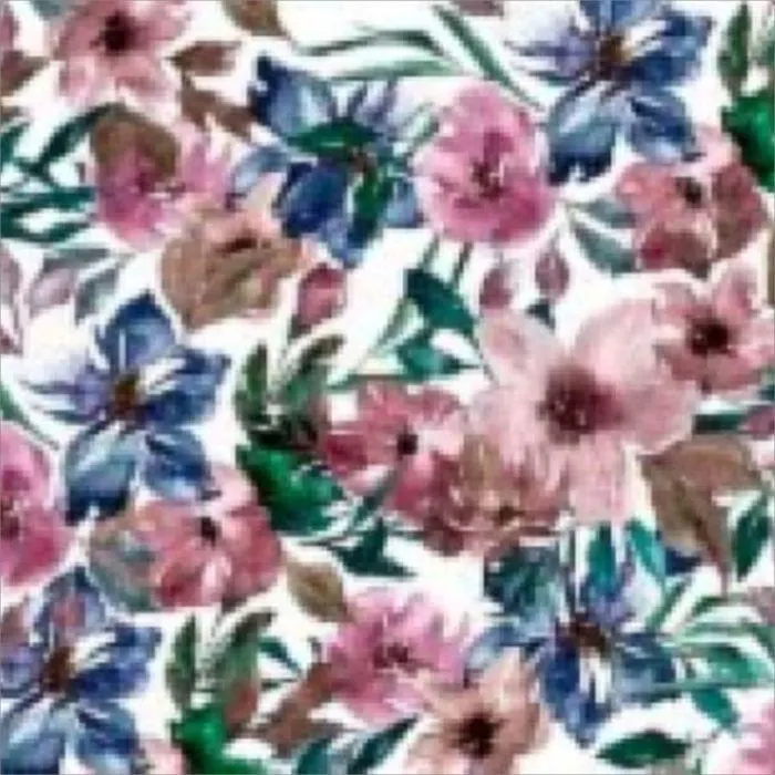 Cortina Cadiz Flor Azul Marino