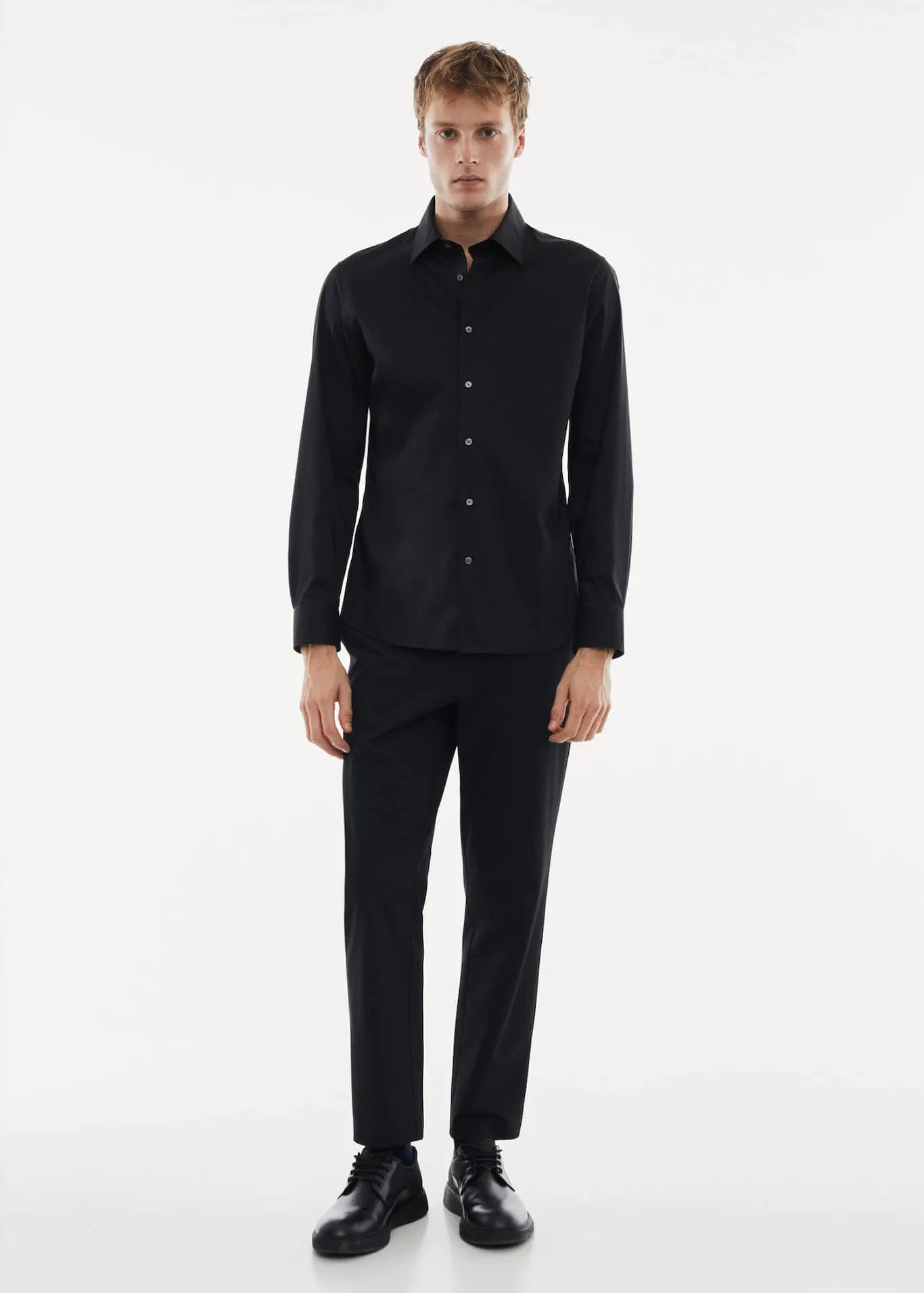 Camisa slim fit algodón stretch