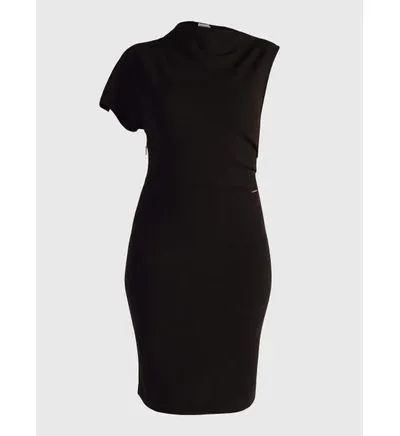 Vestido Calvin Klein Irregular Mujer Negro