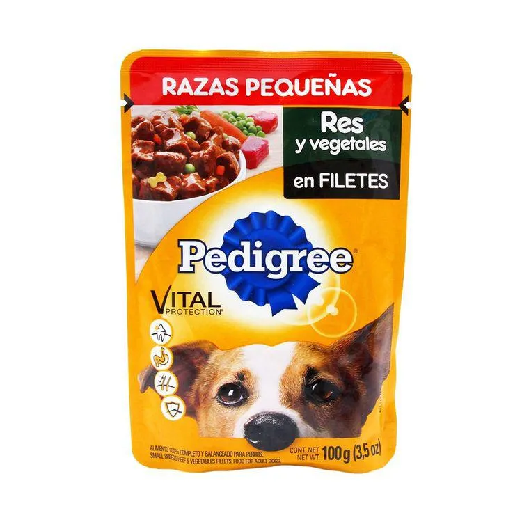 Alimento Pedigree Pouch Res Veg 100grs - Pedigree - 1 pieza
