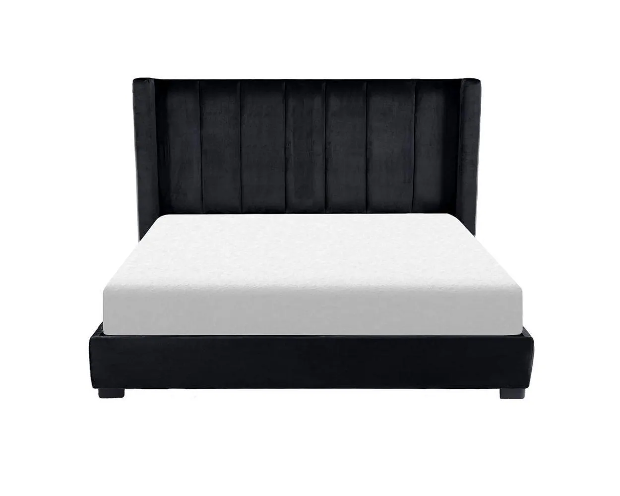 Cama King Size Terciopelo Lenne Negro