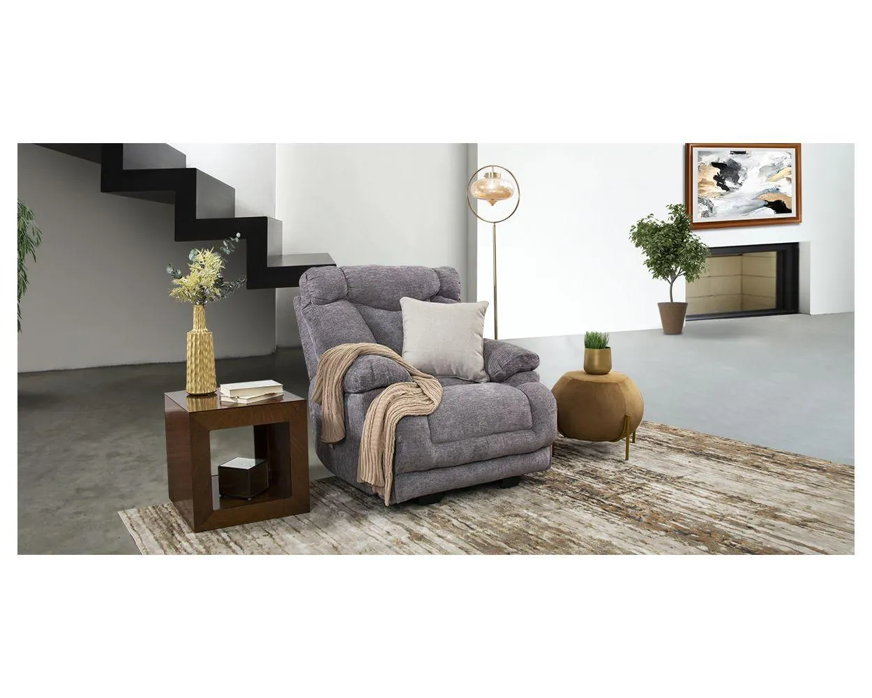 Sillón Kralice Leonore Gris