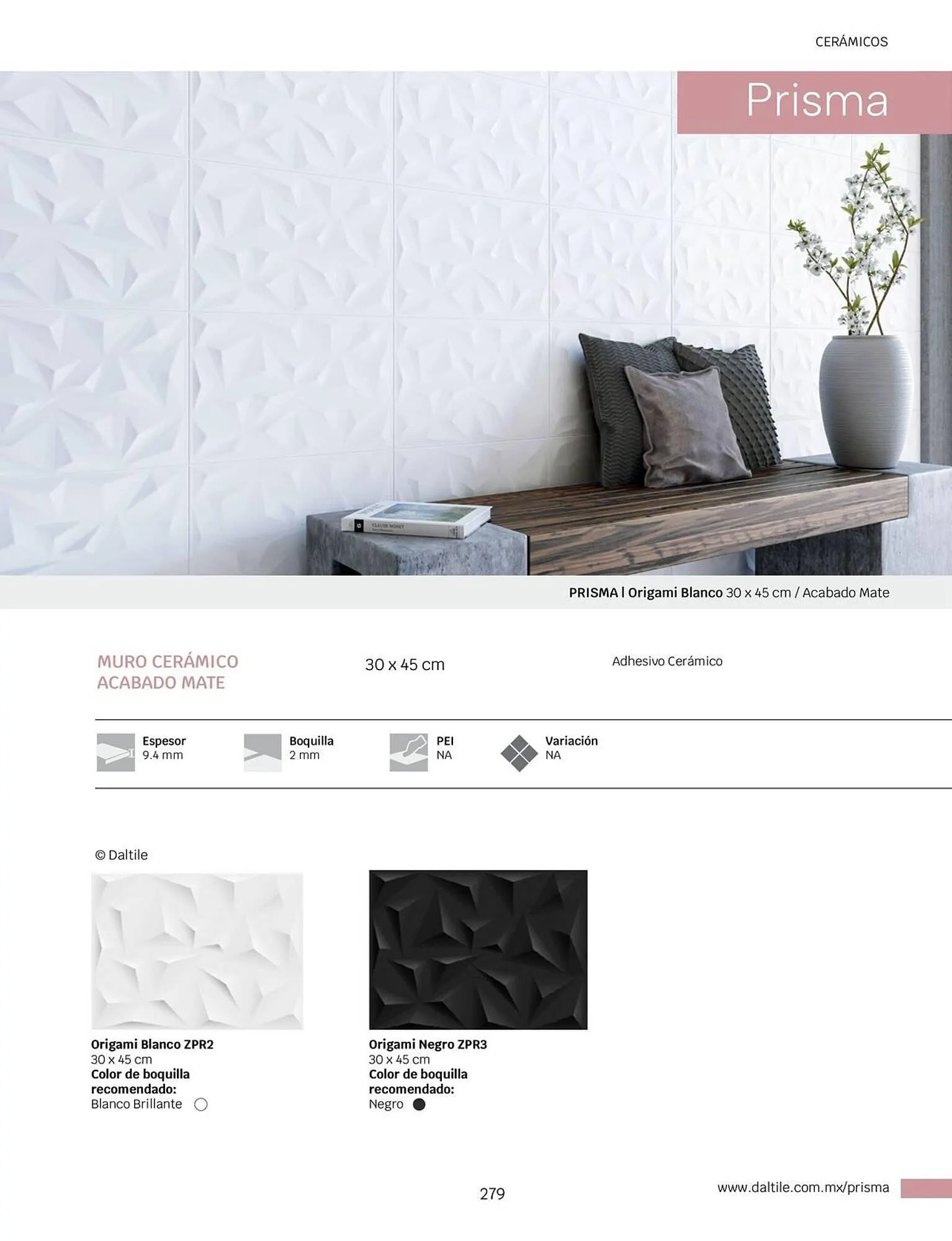 Catálogo de Catálogo Daltile 1 de enero al 31 de diciembre 2024 - Pagina 279